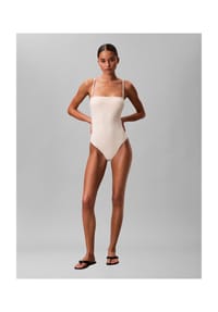 Calvin Klein - Badeanzug, trägerlos, für Damen - YAC ANTIQUE WHITE