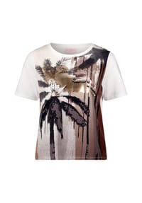 BETTY BARCLAY - Basic Shirt mit Aufdruck - Patch Cream/Black