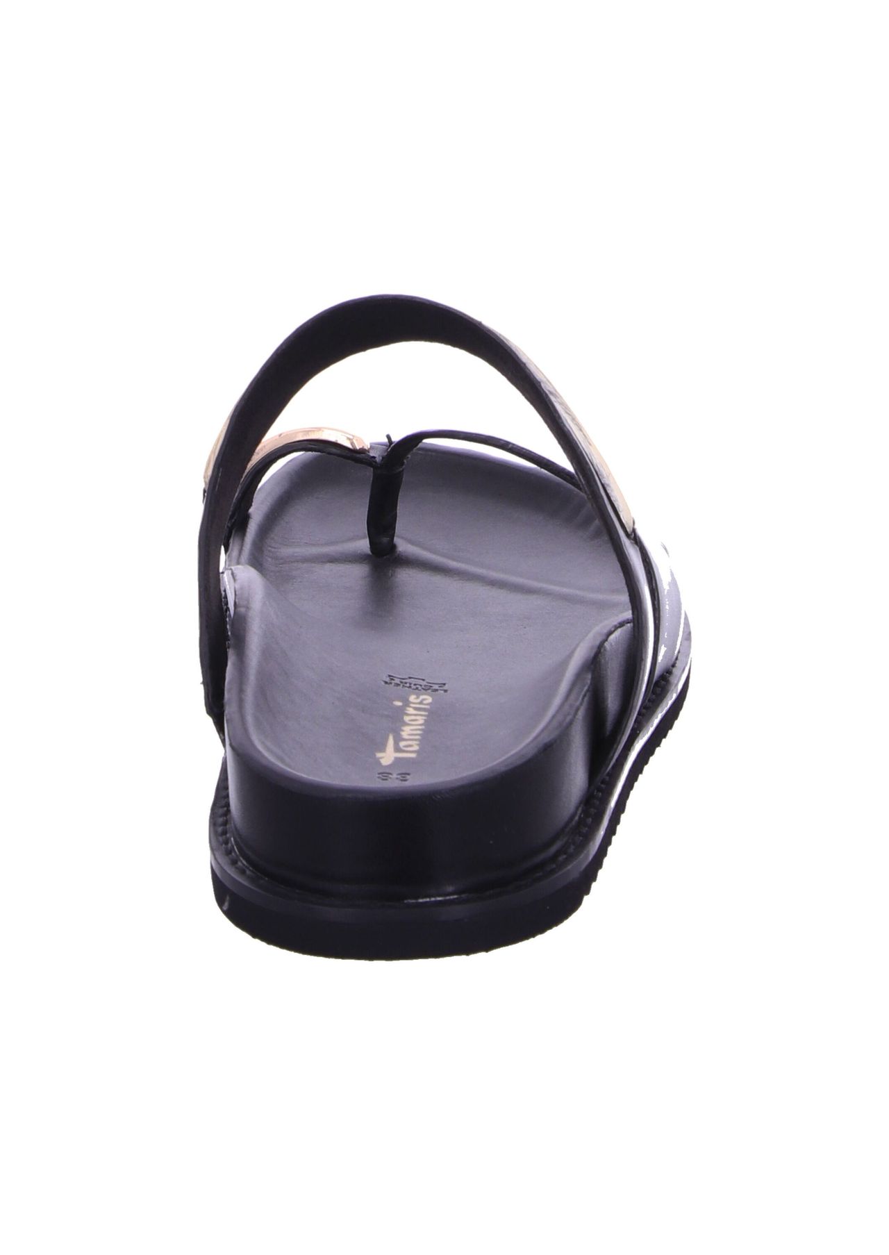 tamaris Zehentrenner, Leder, FüR Damen, Schwarz, 36