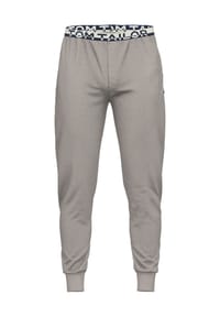 TOM TAILOR - Schlafanzug-Hose, Logo-Bund, Eingrifftaschen, für Herren - 650 BLAU-MITTEL-U