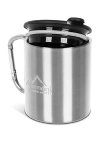normani® - Karabinertasse mit Trinkdeckel - Blau