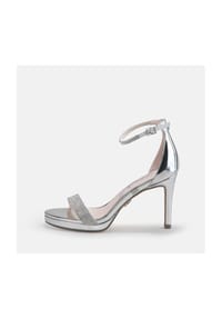 Buffalo - Sandaletten, Strass, Kunstleder, für Damen - SILVER
