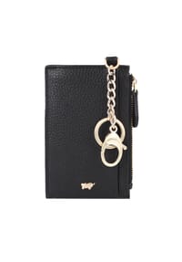 BRAUN BÜFFEL ASTI - Schlüsseletui, Leder, Kreditkartenfächer, Emblem, für Damen - 010 SCHWARZ