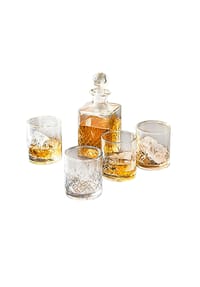 LOBERON Karaffe mit Glas 4er Set Kerrington klar - Gläser Sets - klar