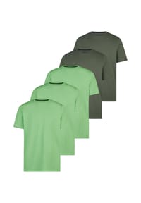 redmond - T-Shirt 5er Pack Basic - Beige