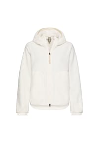 camel active - Polar-Fleecejacke mit fester Kapuze - Hellblau