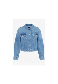 zero - Jeansjacke mit überschnittenen Ärmeln - Middle Blue Denim