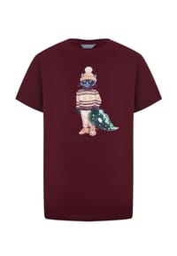 cat e lolette - Rotes T-Shirt Weihnachtskatze - rot