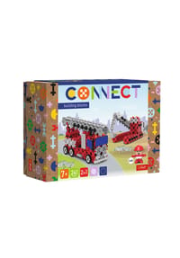 Trefl - CONNECT M - Feuerwehr Bagger, Bausteine, Bauklötze, ab 7 Jahren, 241 Teile - 