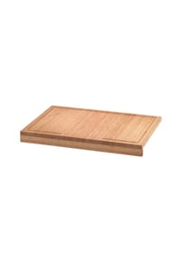COFI - Bambus-Schneidebrett 56 x 38 cm mit Saftrille & Anschlagkante - Natur 56 x 5 x 38 cm