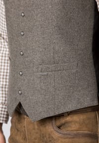 Stockerpoint - Gilet Traditionnel Homme Devito | 50% Laine, 25% Viscose, 25% Polyester | Barre Réglable Dos - Style élégant