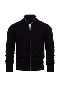 KRONSTADT - Strickjacke KSCarlo Zip - Black