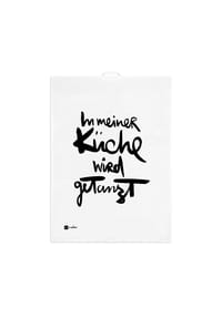 ppd - Geschirrtuch Wird getanzt kitchen towel, Leinen, 70 x 50 cm - Mehrfarbig