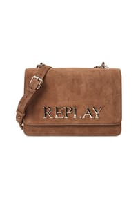 REPLAY - Umhängetasche Leder 24.5 cm - brown
