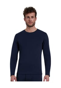 GÖTZBURG - Langarmshirt, Rundhals, für Herren - 3029 DUNKELBLAU