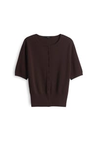 someday. - Strickjacke "Tina", Rippbündchen, für Damen - 20026 ESPRESSO