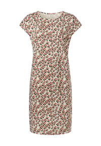 Sieh an! - Jersey-Kleid - champagner-camel-bedruckt