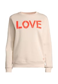 salzhaut - Sweatshirt ILVA - Beige-Neon Mandarin