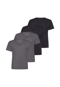 sloggi - Unterhemd / Shirt Kurzarm 4er Pack SLG Base - Schwarz