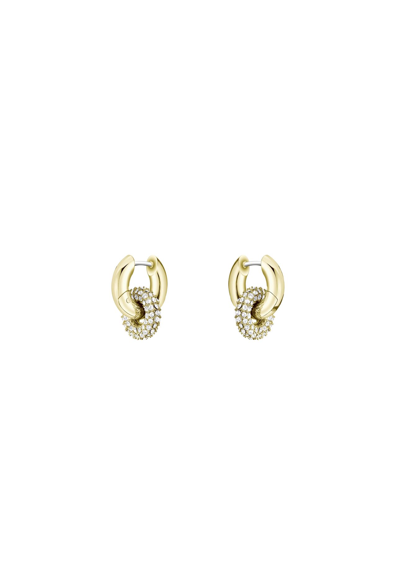 Boss Damen Creolen, Edelstahl, Gold, 2