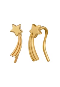 caї - Ohrklemmen 925/- Sterling Silber - gelb