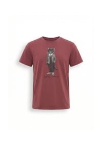 CAT by manii'ta lacitta - Rotes T-Shirt Professor Katze - rot