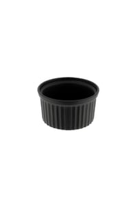 ALMINA® - 6 Teiliges Muffinform-Set Schale aus Porzellan - Schwarz OneSize