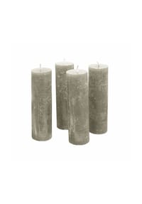 LOBERON Kerze 4er Set - Kerze 4er Set Muriel taupe - taupe