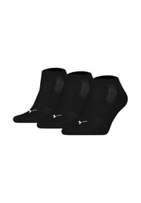 PUMA® - Unisex Sneakersocken, 3er Pack - Cushioned Sneaker 3P, Logo, einfarbig - Grau