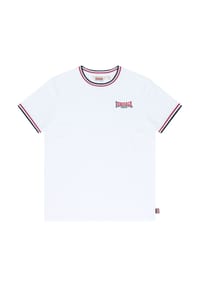 LONSDALE™ - Herren T-Shirt schmale Passform QUIN - Dark Navy/White/Red