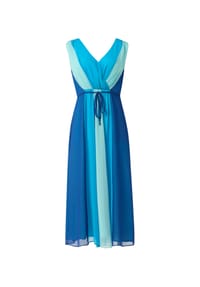 comma, - Sommerkleid, V-Ausschnitt, für Damen - 62S7  BLUE GREEN