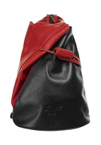 Samantha Look - Rucksack Echt Leder, Made In Italy - bordeaux