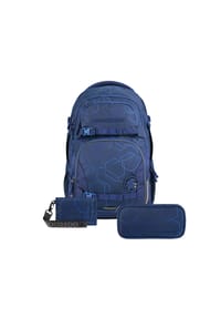 coocazoo - Schulrucksack-Set Schulrucksack-Set PORTER „Blue Motion“, 3-teilig - Blau