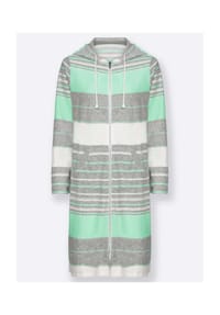 Witt - Bademantel - mint-geringelt