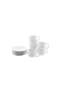 mulex® - Porzellan-Mokkatassen im Set – zeitlose Eleganz - Gold 7 x 5 cm