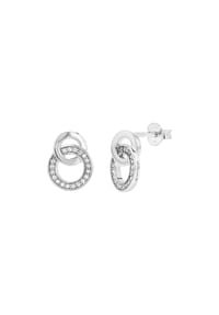 TOM TAILOR WOMEN - Ohrstecker für Damen, Silber 925, Zirkonia - silber
