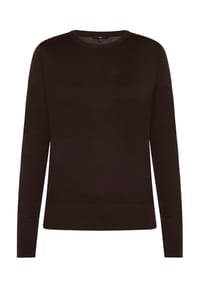 zero - Feinstrickpullover mit Stehkragen - Black Beauty