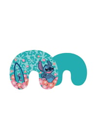 Disney - Lilo & Stitch Reise Kissen – Weiches Kissen für angenehme Reisen - Blau 30 cm