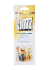 RHEITA - Borstenpinsel-Set, 6-teilig - BUNT