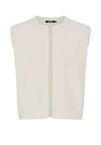 olsen - Weste mit Rundhalsausschnitt - Almond Beige