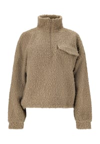 ENDURANCE ATHLECIA - Midlayer Florrie mit Teddy-Fleece und halbem Reißverschluss - 1001 Black