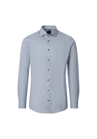 Venti - Herren Businesshemd Print Body Fit - Blau