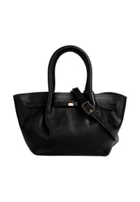 forty° - Handtasche Echt Leder, Made In Italy - beige
