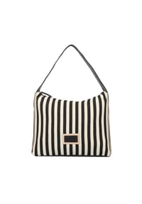TOM TAILOR MALIE - Shopper, Streifen, Reißverschluss, für Damen - 185STRIPES BLACK