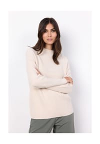 SOYACONCEPT - Pullover Kanita 4, Stehkragen, für Damen - 91620 CREAM MELANG
