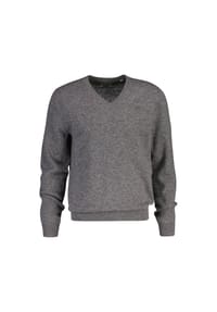 GANT - Herren Strickpullover, V-Neck, Wolle - EXTRAFINE LAMBSWOOL V-NECK - Grau Melange