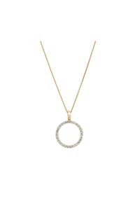 LYOMI - Anhänger mit Kette 585/- Gold 25 Diamant Lab Grown 0,94ct. - gelb