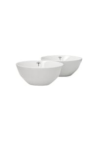JOOP! Schalen-Set "Dining Glamour - Single Cornflower", 2er-Set - Dining Glamour - WEISS