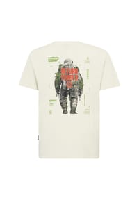 OLDSKULL - T-Shirt Wrldvibe Urban Jungle Graphic mit modernem, lebendigem Backprint - Navy Blue