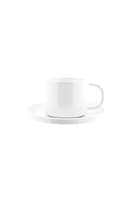 ALMINA® - Mokka-Tassen- 100 ml 12 tlg. - Weiß ohne Muster OneSize